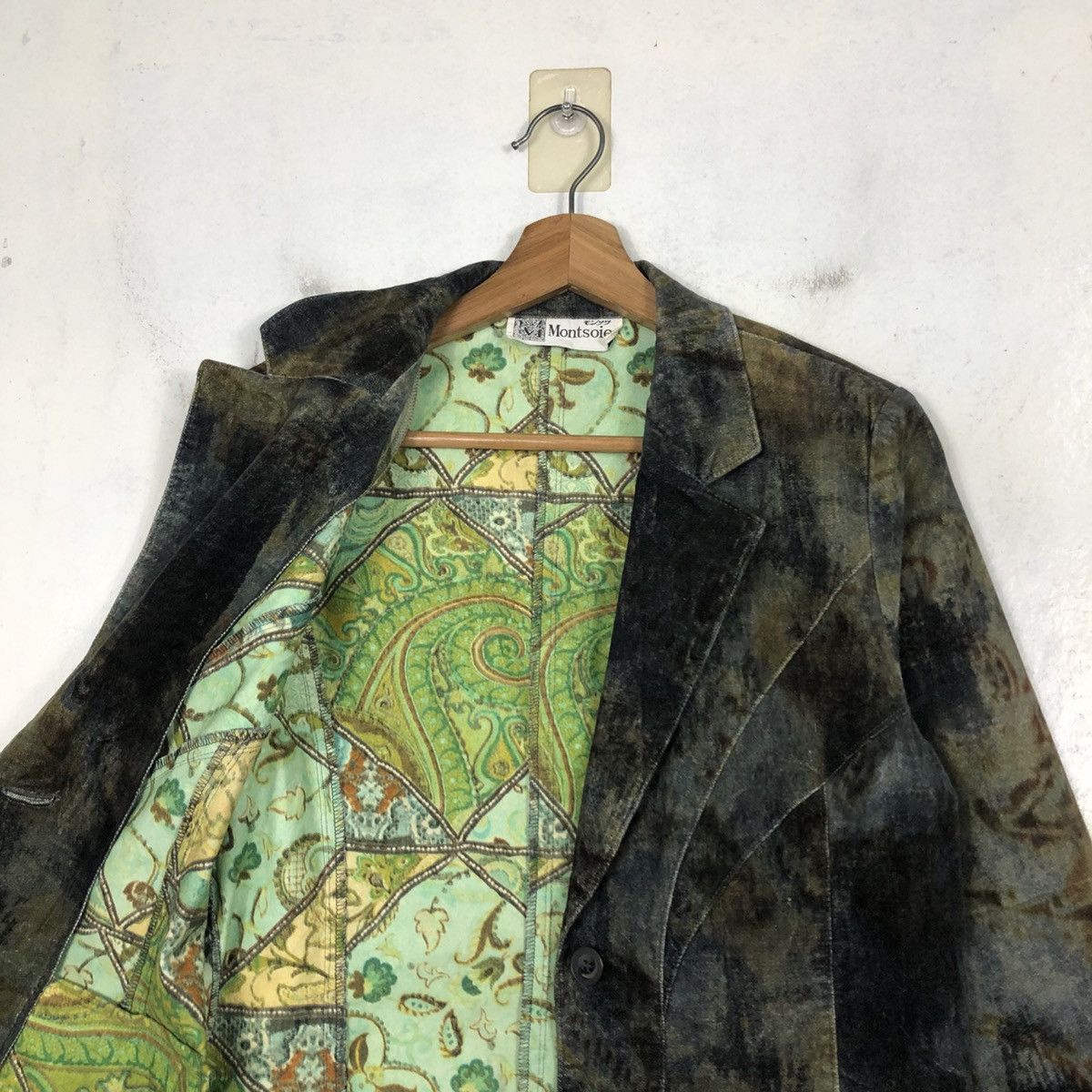 Japanese Brand 📌Vintage Suede Leather Jacket Montsoie Blanket Issey Miyake Size US M / EU 48-50 / 2 - 15 Thumbnail