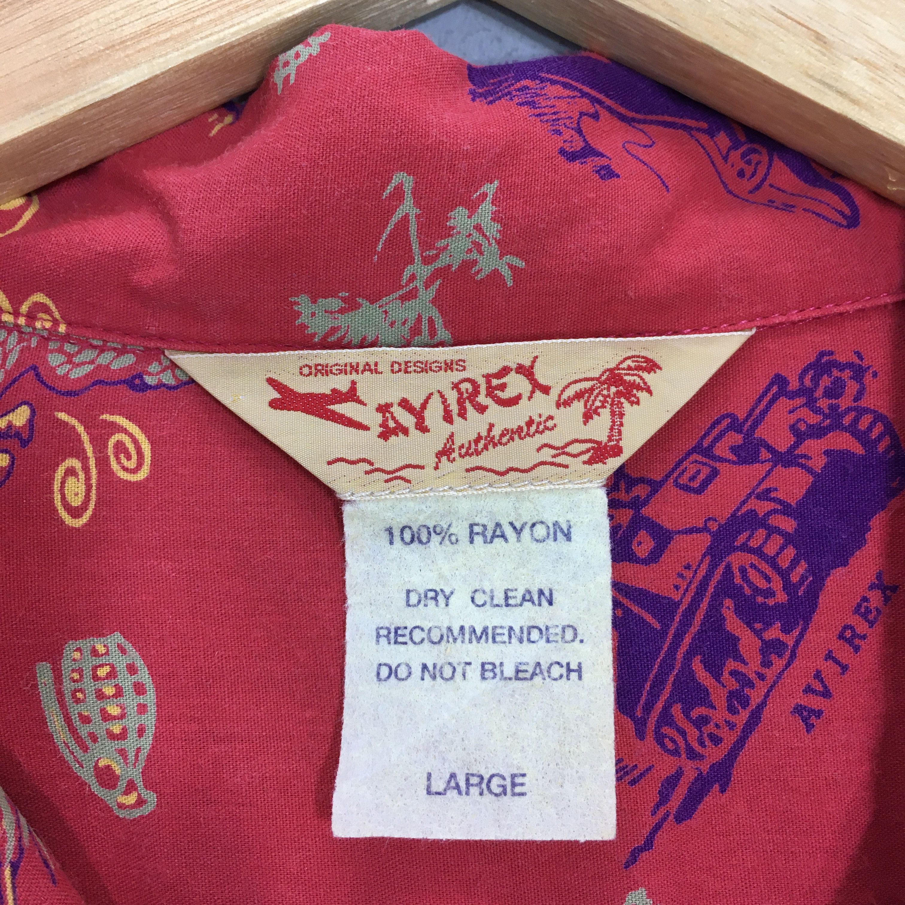 Avirex × Japanese Brand Vintage Avirex Dragon Hawaiian Rayon Shirt Large Size US L / EU 52-54 / 3 - 6 Thumbnail