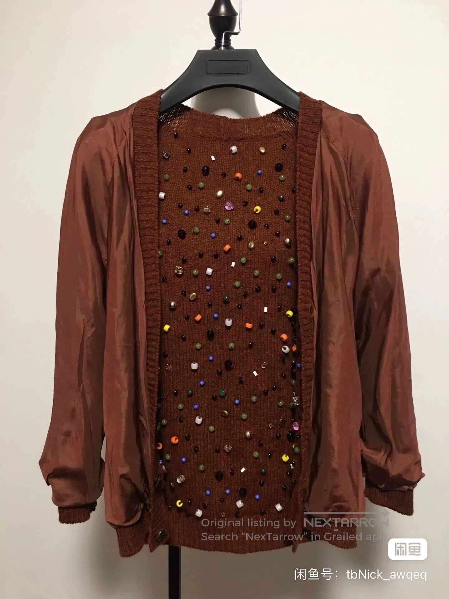 Prada Prada Colorful Embellished Cardigan Sweater. Size M / US 6-8 / IT 42-44 - 3 Thumbnail