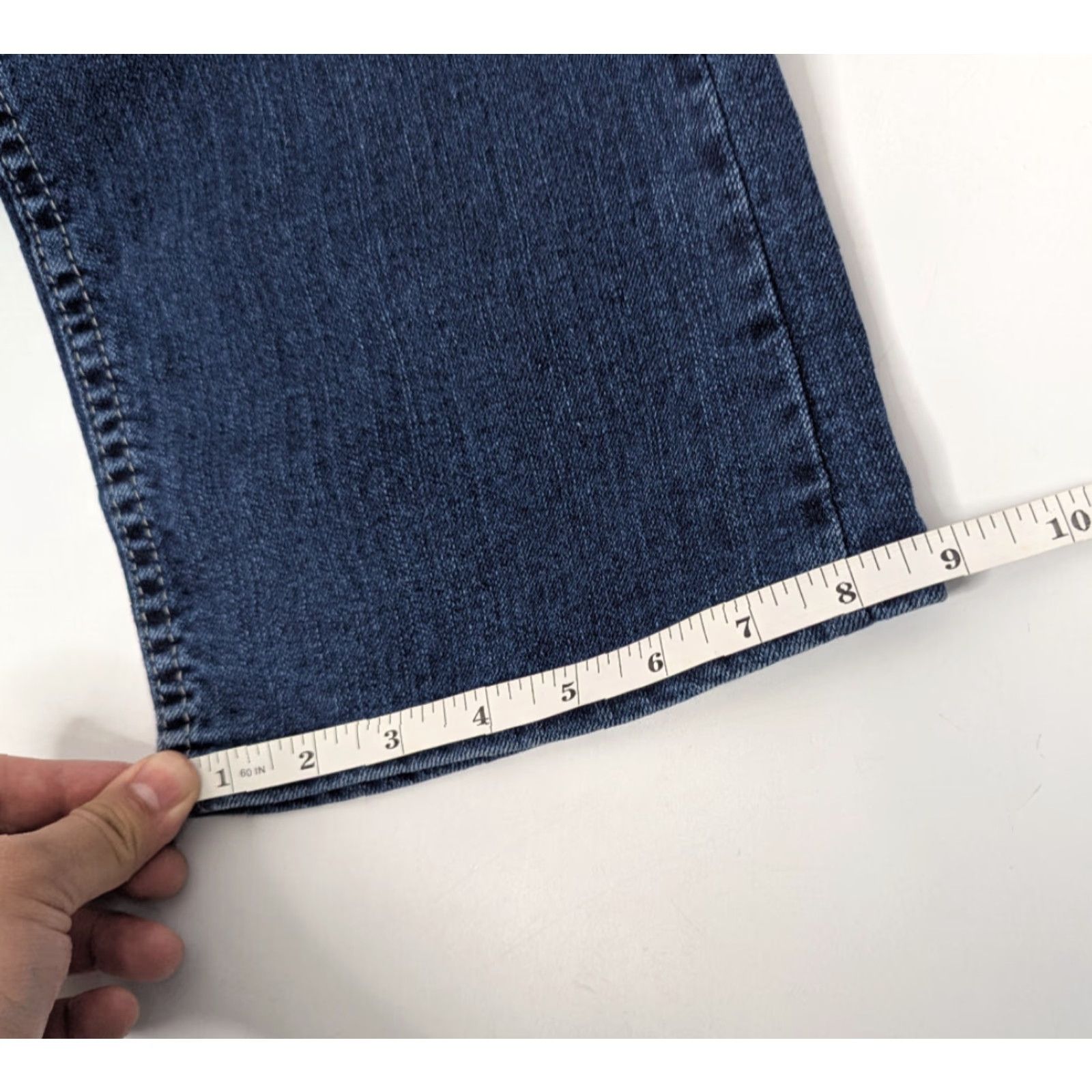 Lee Lee Jeans Women 16 Petite Blue Riders Classic Straight Leg Mid Rise 130M246 Jeans Mens? Size 38" / US 16 / IT 52 - 7 Thumbnail