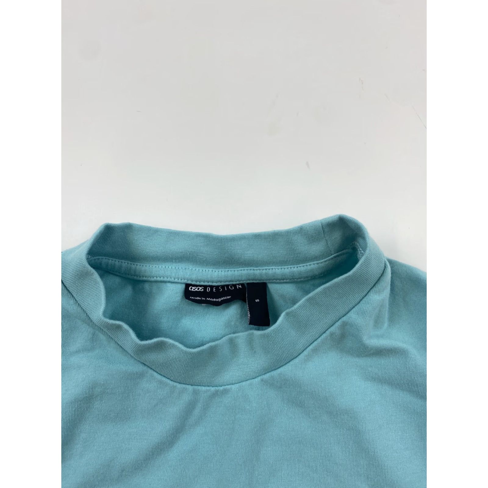 Asos ASOS Shirt Womens Small Blue Short Sleeve Crew Neck T-Shirt Womens S Blue Short Sleeve Size S / US 4 / IT 40 - 2 Thumbnail