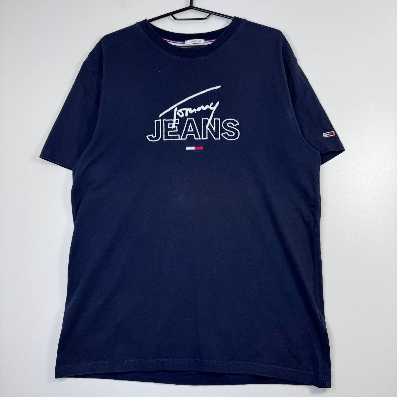 Tommy Jeans Tommy Jeans T-Shirt Navy Blue Big Logo Flag Tee Mens Size M Size US M / EU 48-50 / 2 - 1 Thumbnail