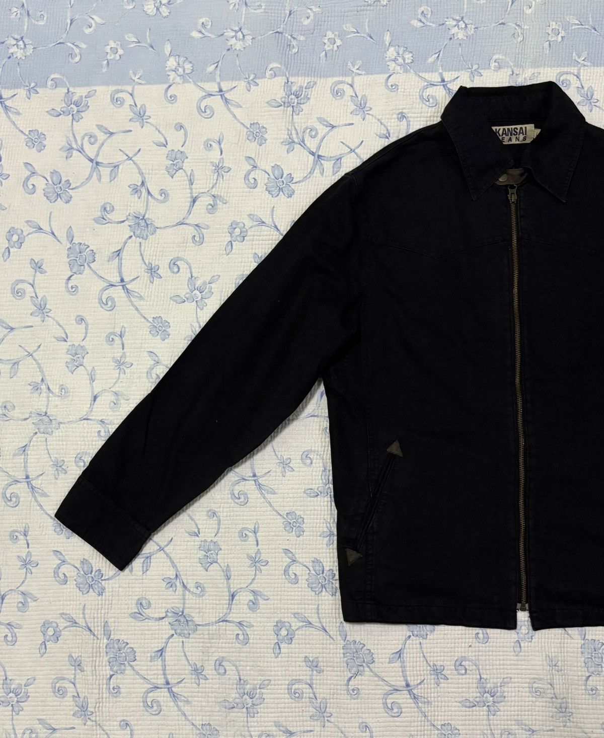 Japanese Brand × Kansai Yamamoto Japanese Kansai Jeans Denim Jacket Size US L / EU 52-54 / 3 - 2 Thumbnail