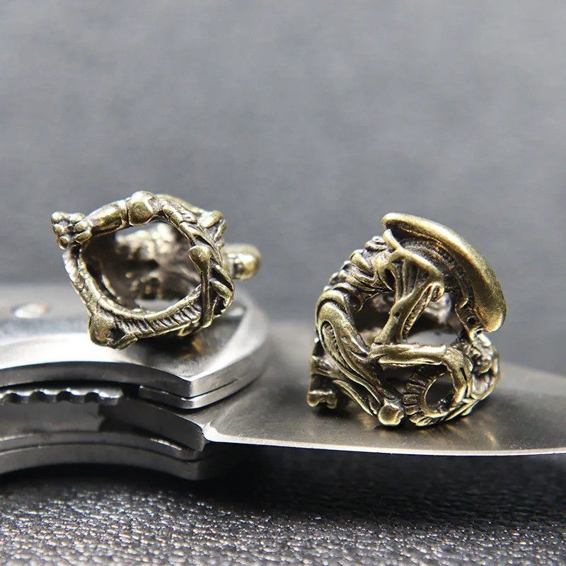 Handmade 3Pcs Alien Knife Beads Paracord Bead Zipper Umbrella Rope Size ONE SIZE - 6 Thumbnail