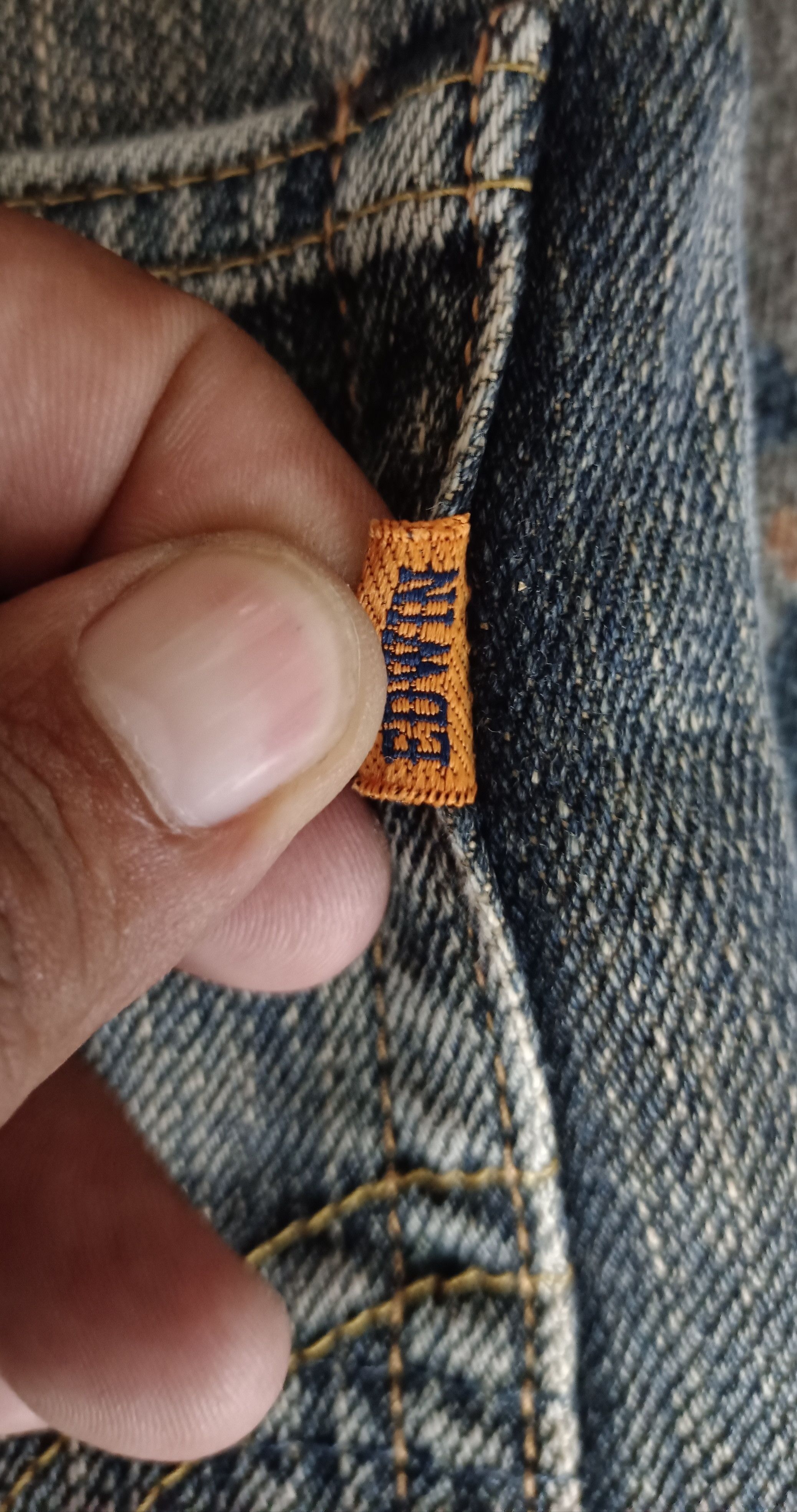Edwin × If Six Was Nine × Japanese Brand Vintage💥Edwin 505 zx Orange Tag Selvedge Distresssed Size US 34 / EU 50 - 14 Thumbnail