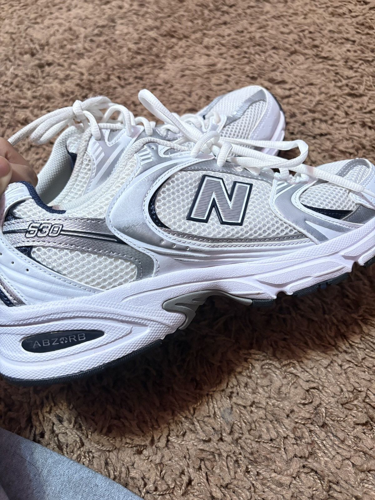 New Balance White New Balance Size US 9.5 / EU 42-43 - 3 Thumbnail