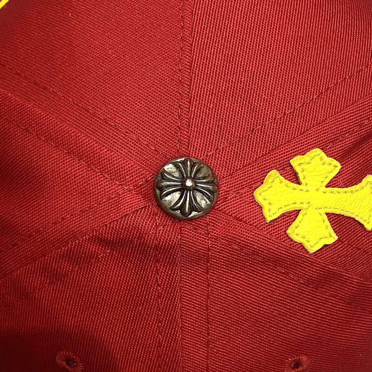 Chrome Hearts CHROME HEARTS Baseball Cap Cotton x Polyester RED Size ONE SIZE - 3 Thumbnail