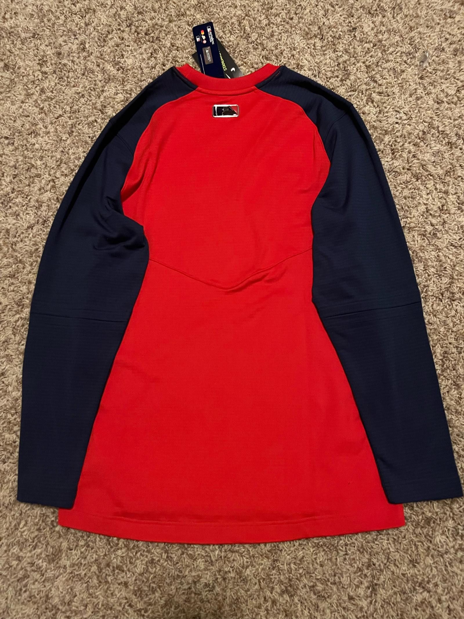 Nike Nike Men's Boston Red Sox Navy/Red Authentic Pullover Sweatshirt Size US M / EU 48-50 / 2 - 5 Thumbnail