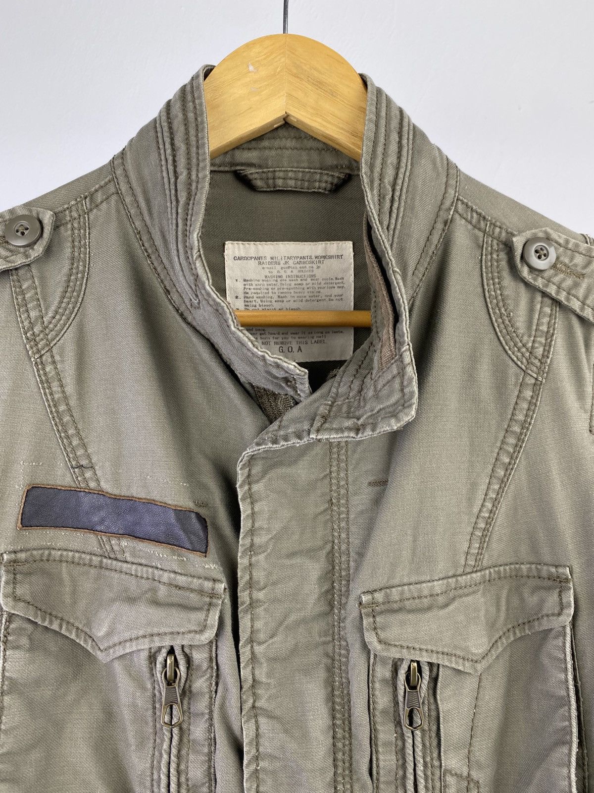 GOA Y2K 2000’s GOA Japan Military Field Jacket Fur Panel OG Size M / US 6-8 / IT 42-44 - 10 Thumbnail