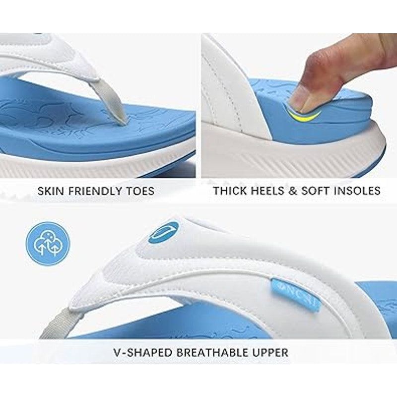 Other Oncai Womens Size 8 Multi Open Toe Orthotic Flip Flops Size US 8 / IT 38 - 4 Thumbnail