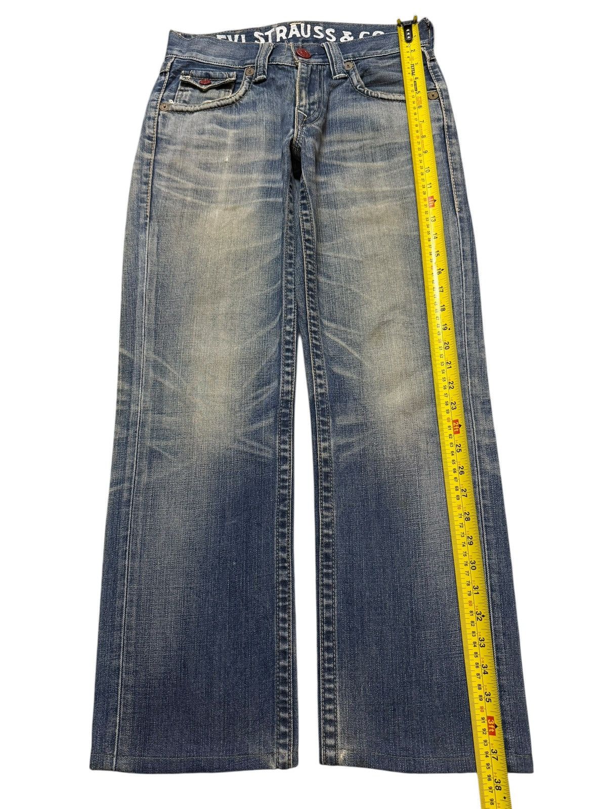 Levi's Vintage 90s Levis 502 Blue Mud Wash Whiskers Straight Leg Size US 30 / EU 46 - 10 Thumbnail