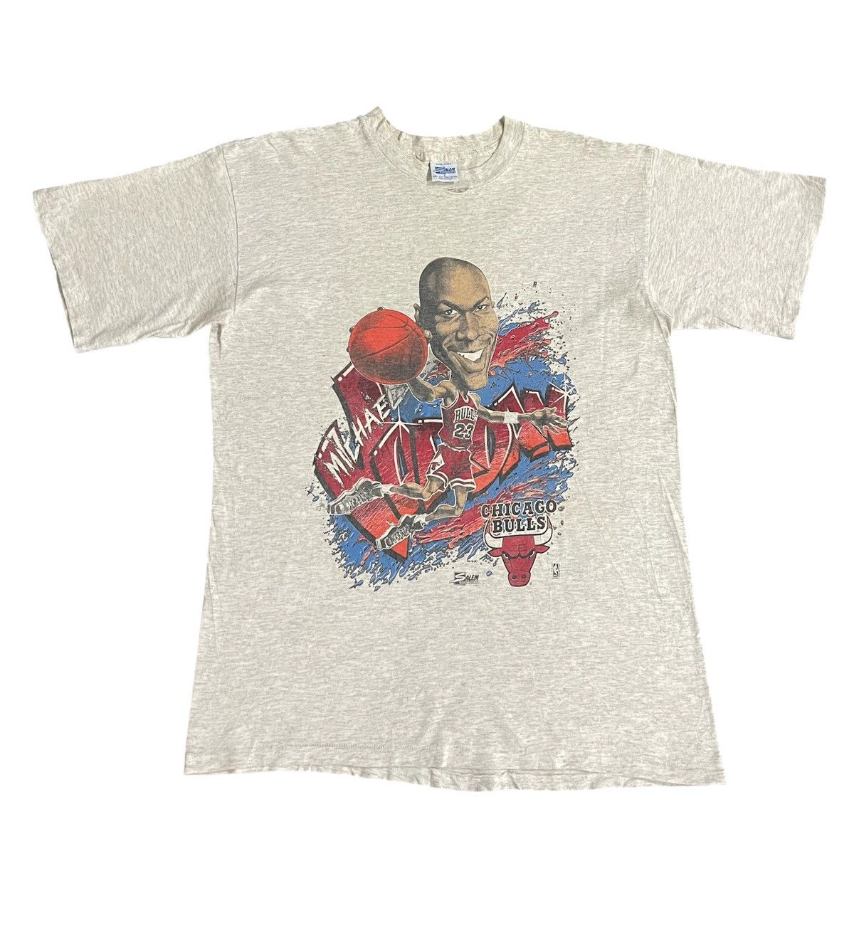 NBA Vintage Micheal Jordan Chicago Bulls Tshirt Size US L / EU 52-54 / 3 - 1 Thumbnail