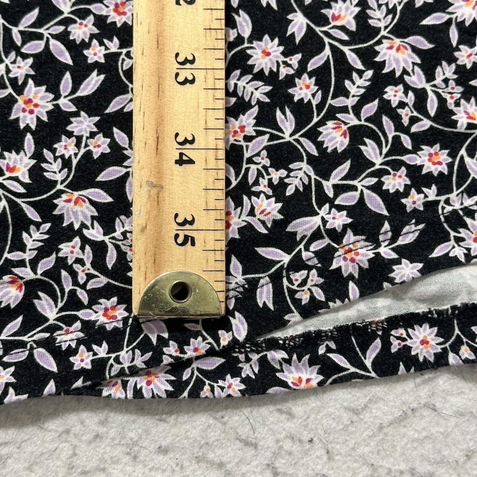 Other A.N.A XL Cap Sleeve Black Purple Floral Dress Pullover Size XL / US 12-14 / IT 48-50 - 7 Thumbnail