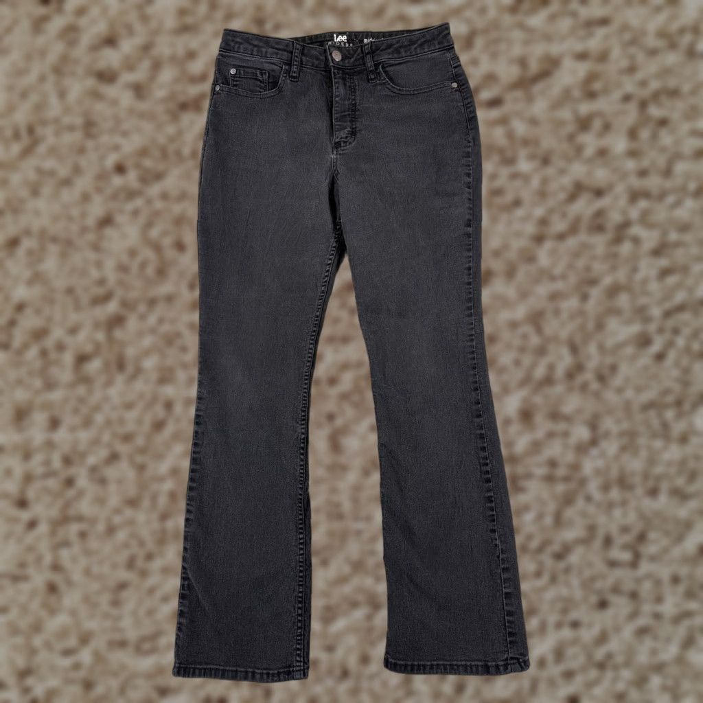 Lee Lee Bootcut Jeans Womens Slim Fit 28 Black Denim 28x29 Size 28" / US 6 / IT 42 - 1 Thumbnail