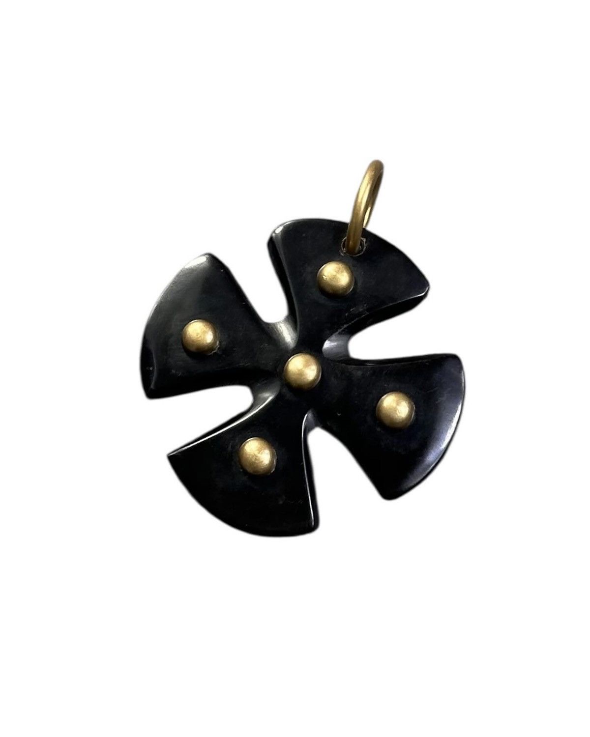 Designer × Jewelry 2013 ASHLEY PITTMAN DARK HORN MALTESE CROSS PENDANT Size ONE SIZE - 2 Thumbnail