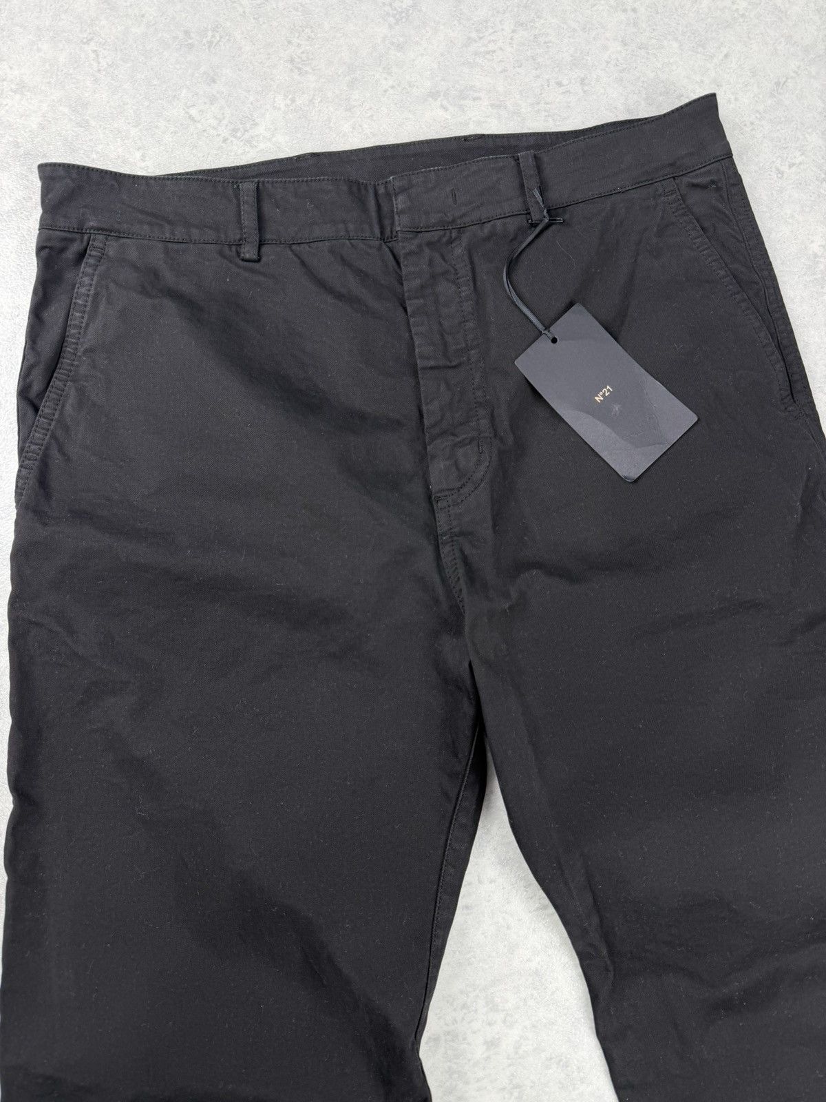 N21 N21 Black Cotton Trousers Pants Size 46 Size US 31 - 4 Thumbnail