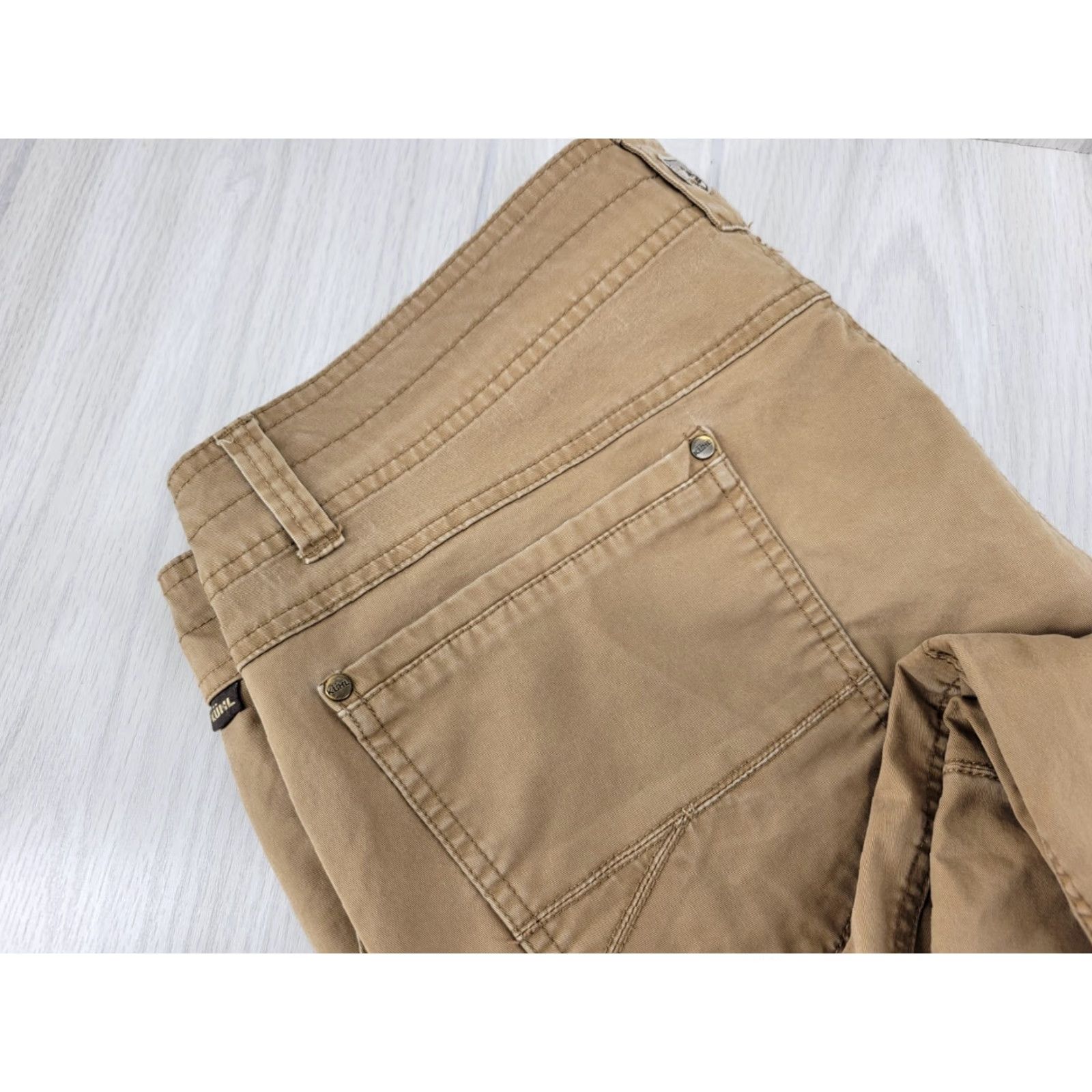 Vintage Kuhl Generatr Hiking Pants Tan 40x30 Brown Size US 40 / EU 56 - 6 Thumbnail
