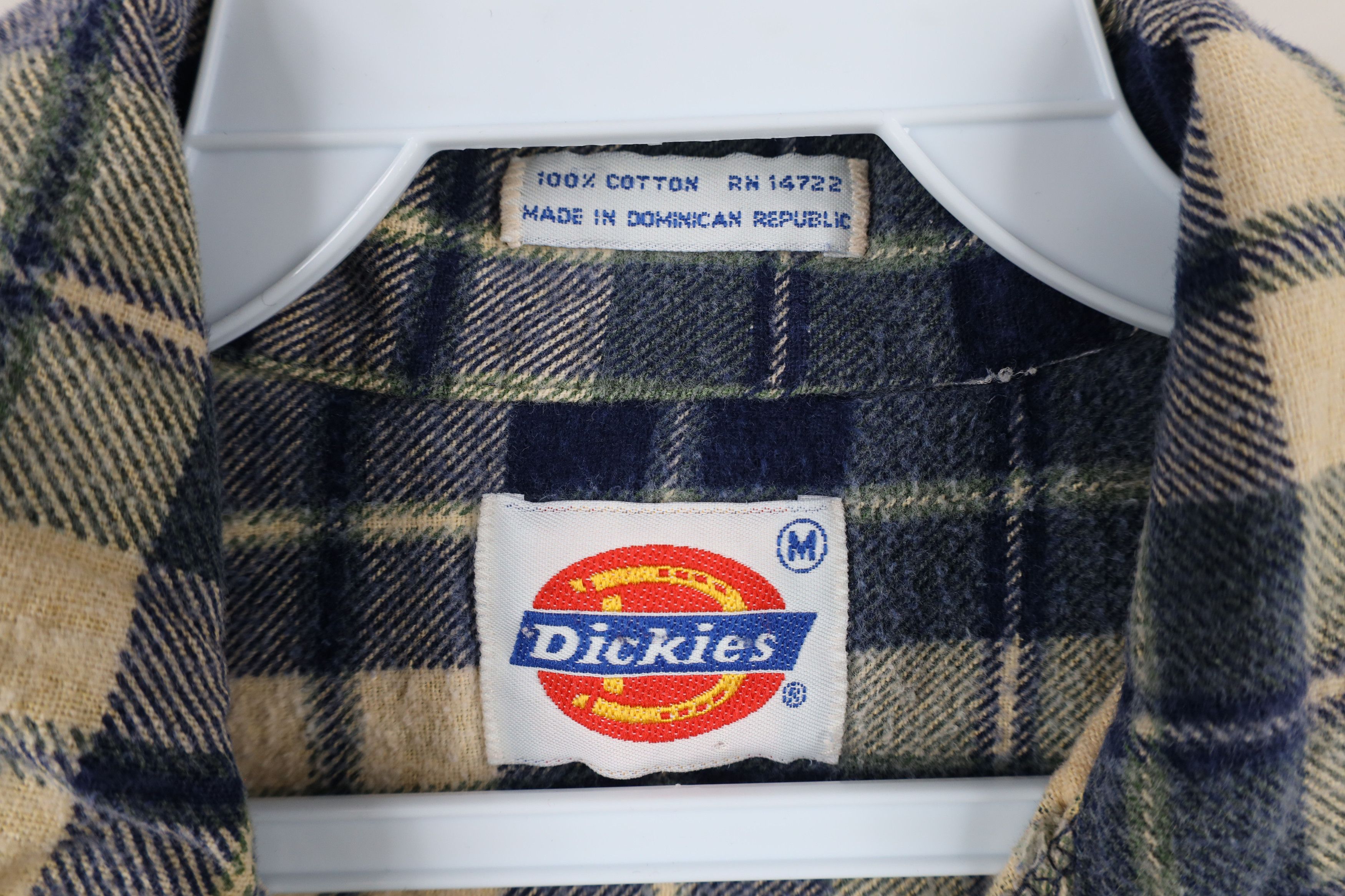 Dickies × Vintage Vintage 80s 90s Dickies Flannel Collared Button Shirt Plaid Size US M / EU 48-50 / 2 - 6 Thumbnail