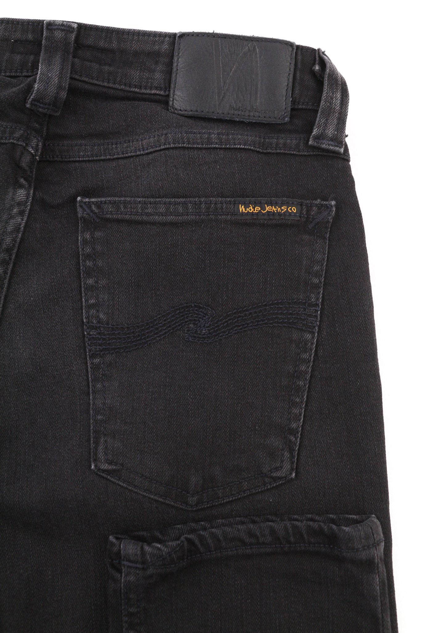 Nudie Jeans SKINNY LIN USED BLACK W29/L32 Organic Cotton Jeans 80436 Size US 29 - 5 Thumbnail
