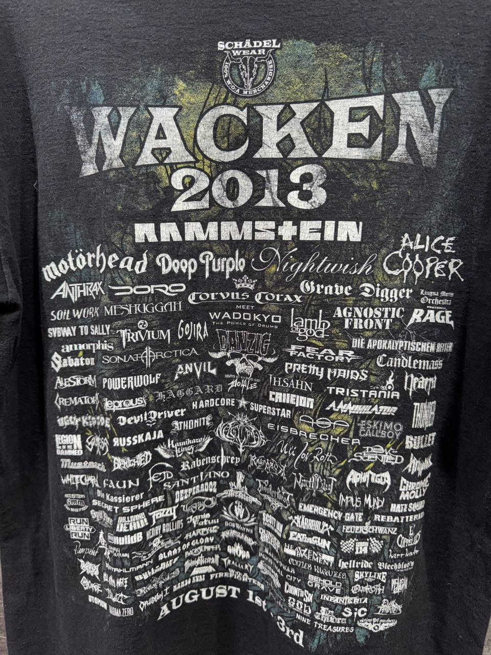 Band Tees Mens Vintage T Shirt Wacken 2013 Louder Than Nell Size US M / EU 48-50 / 2 - 13 Thumbnail