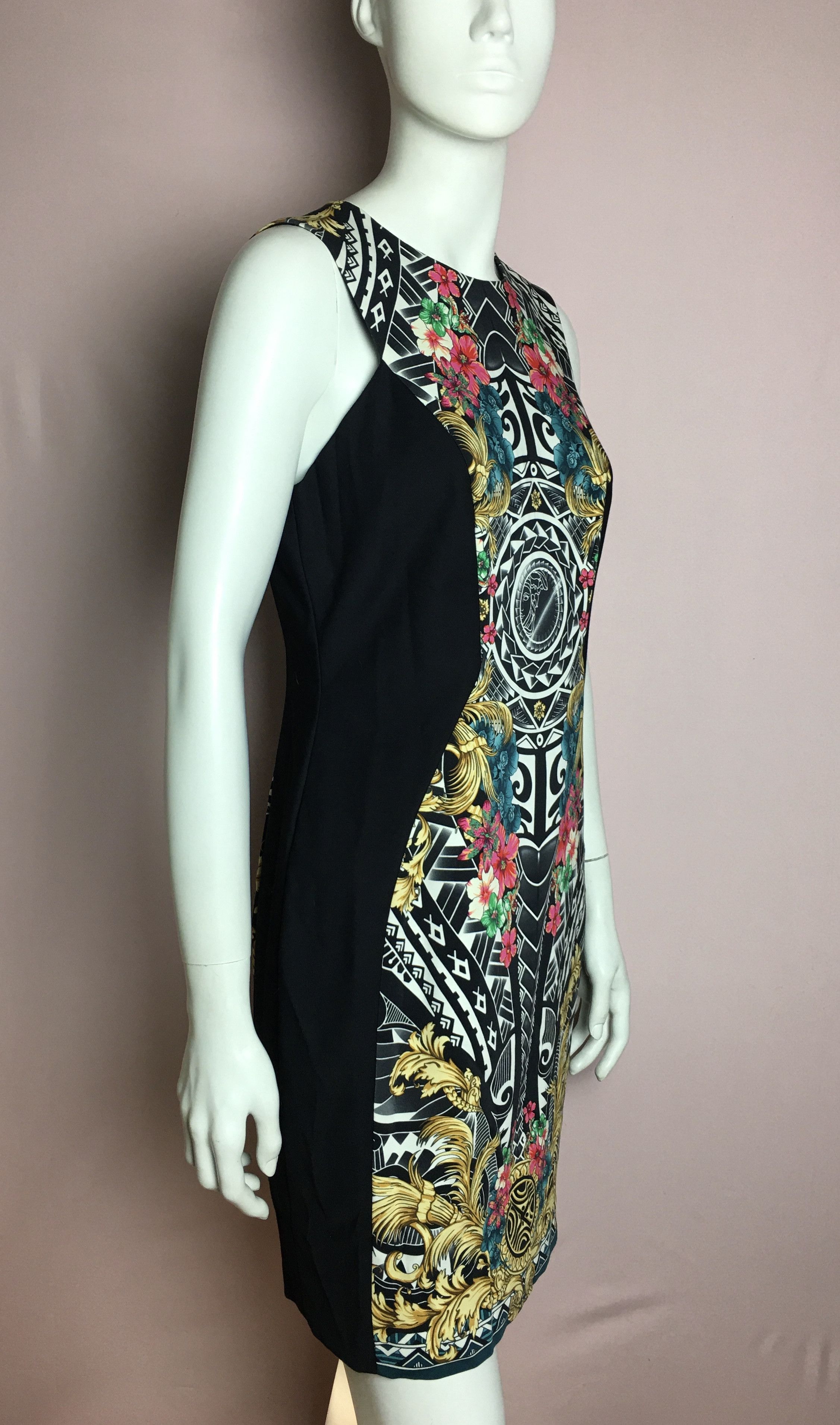 Versace Versace Collection Baroque Aztec Sleeveless Sheath Dress Size L / US 10 / IT 46 - 5 Thumbnail