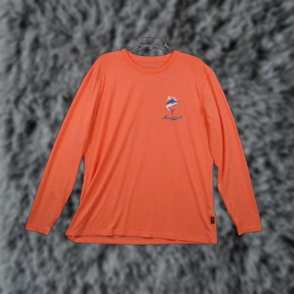 Vintage Margaritaville Fishing Shirt Medium Adult Orange Swordfish Beach Polyester Shirt Mens Size US M / EU 48-50 / 2 - 1 Thumbnail