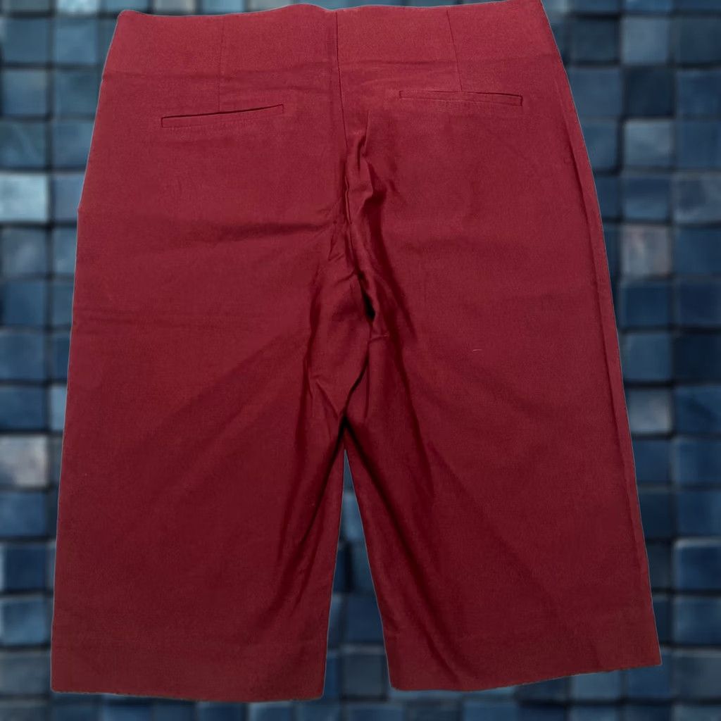 Apt. 9 Apt. 9 Womens Bermuda Shorts L Red Inseam 13" Dark Wash Casual Walking Vintage: No Size 36" / US 14 / IT 50 - 1 Thumbnail