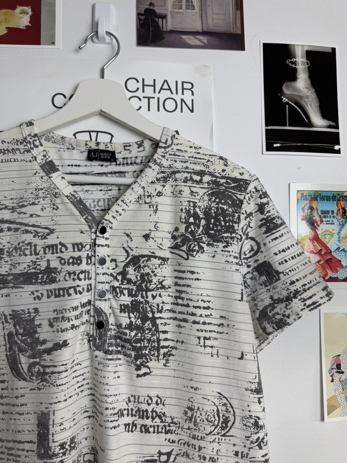Affliction × Armani VIntage y2k Armani Jeans affliciton style printed t-shirt M Size US M / EU 48-50 / 2 - 4 Thumbnail