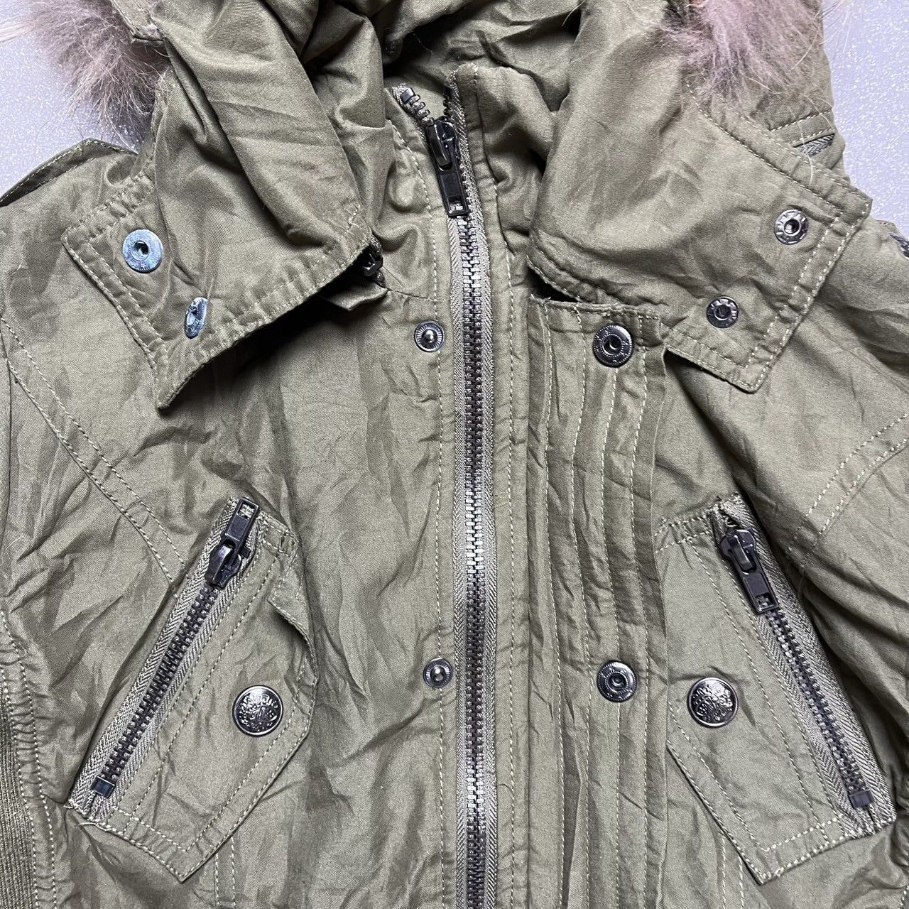 If Six Was Nine × Japanese Brand × Le Grande Bleu (L.G.B.) Japanese Brand Military Style Jacket fur Hoodie Size US M / EU 48-50 / 2 - 14 Thumbnail
