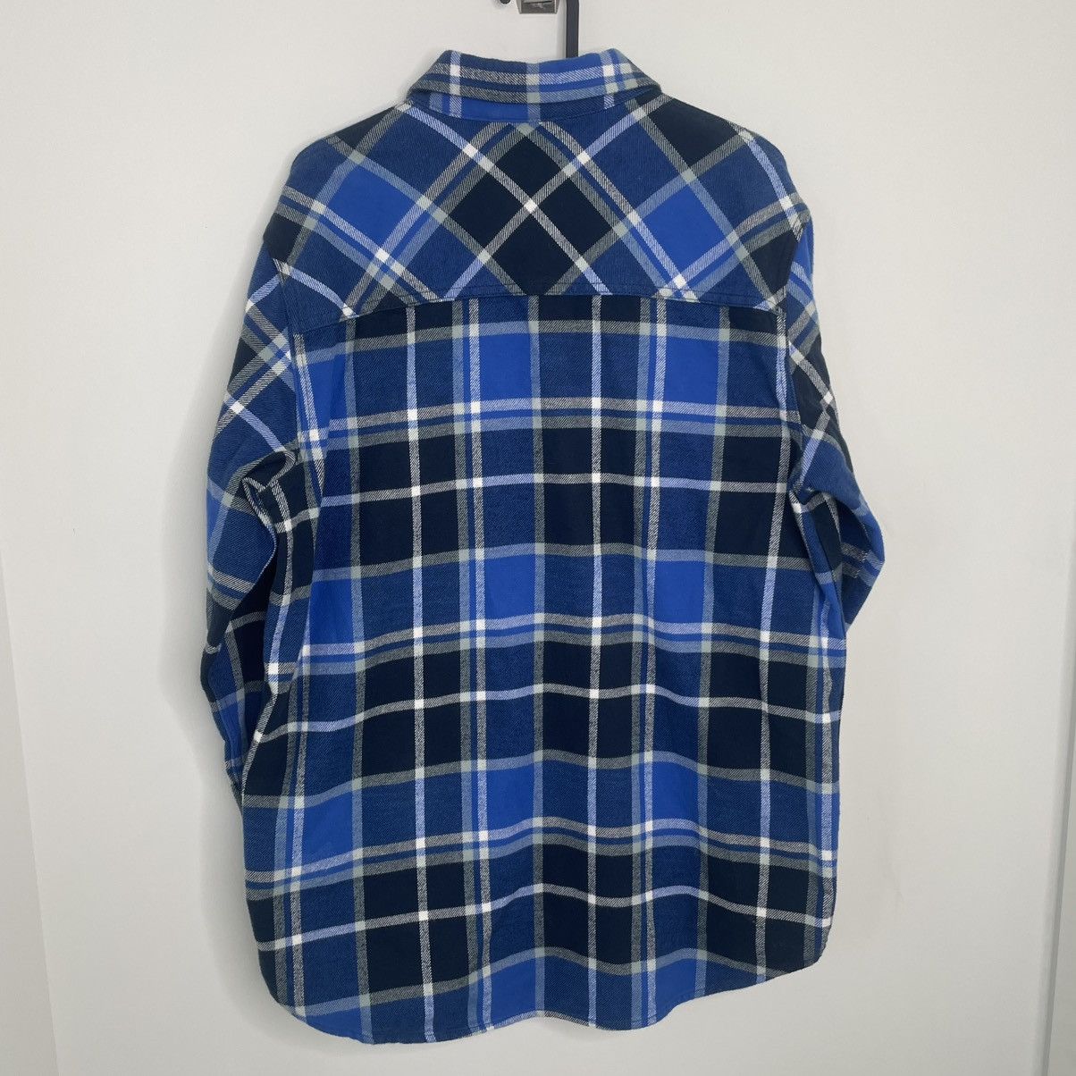 TNA Aritzia Tna Thick Plaid Flannel Oversized Blue Size 2 Size XS / US 0-2 / IT 36-38 - 6 Thumbnail