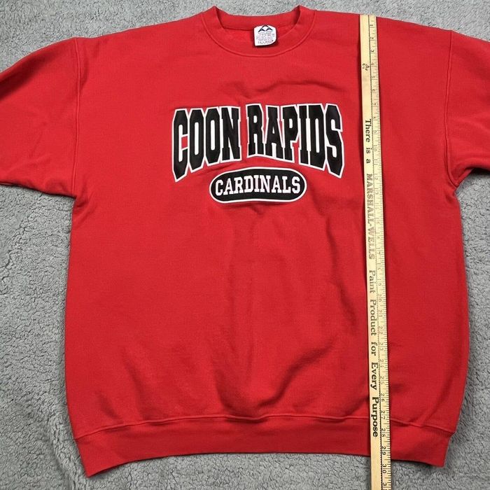 Vintage Vintage Coon Rapids Cardinals Crewneck Red School Sweater | Grailed