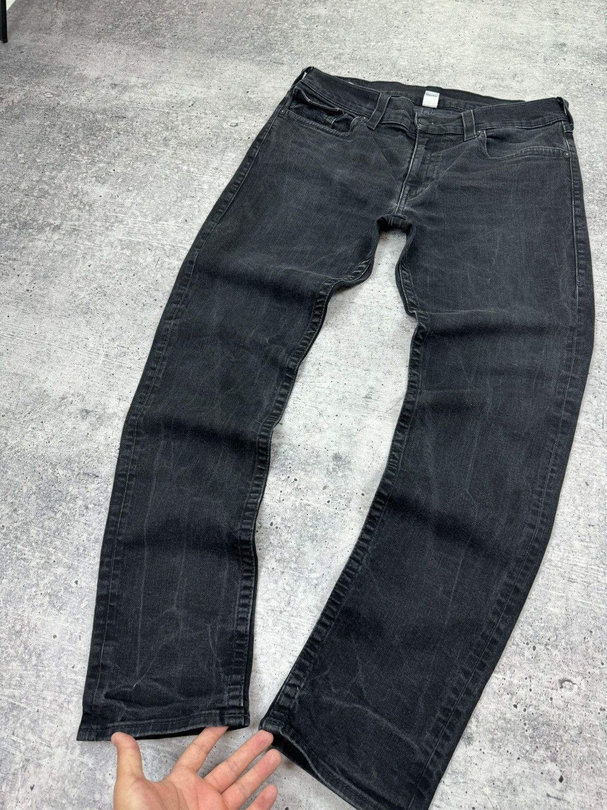 True Religion Vintage True Religion Rocco Black Stonewashed Denim Jeans 36 Size US 36 / EU 52 - 10 Thumbnail