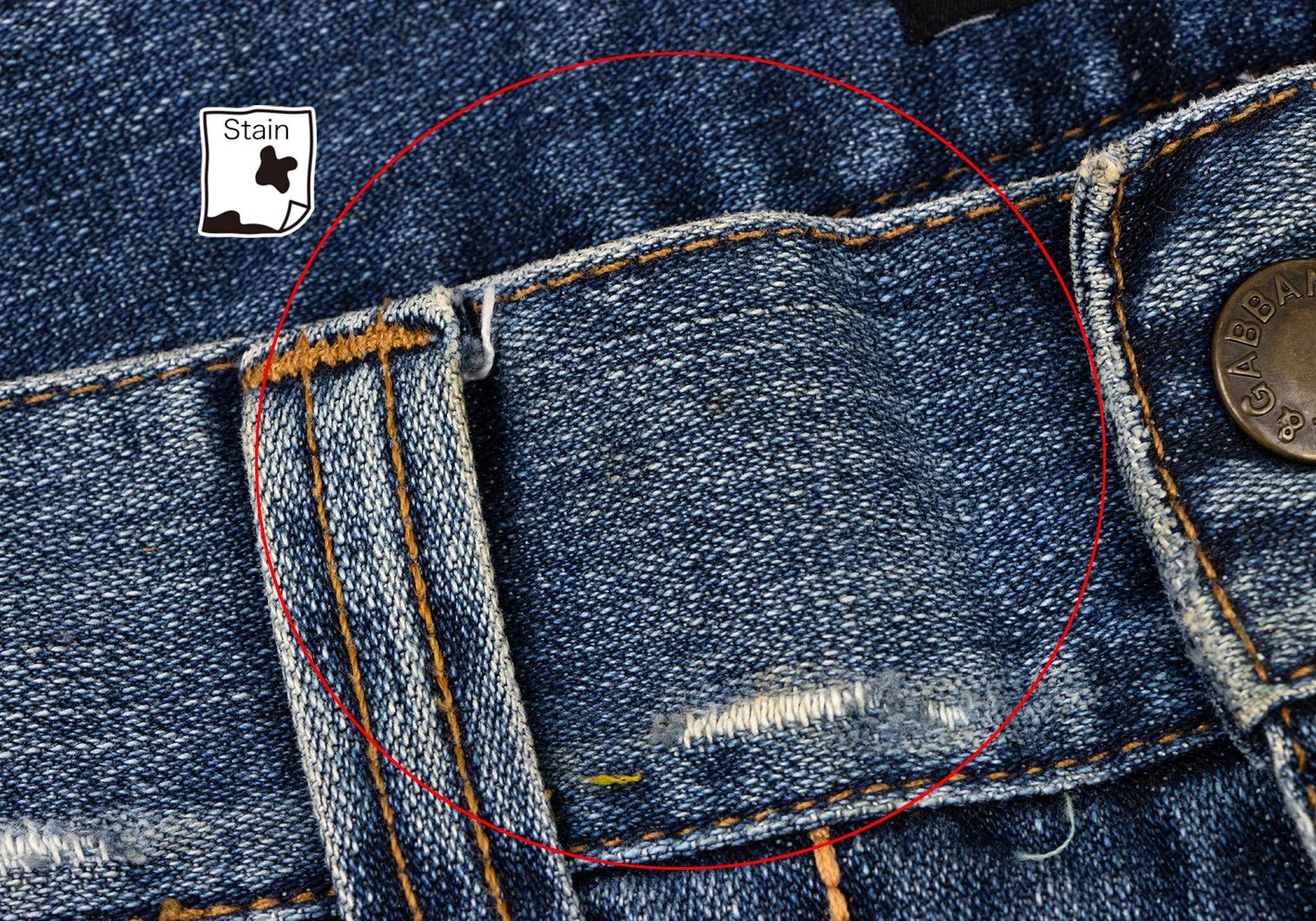 Dolce & Gabbana Stitch Design Crushed Denim Pants in Blue Size 46 Size US 30 / EU 46 - 3 Thumbnail