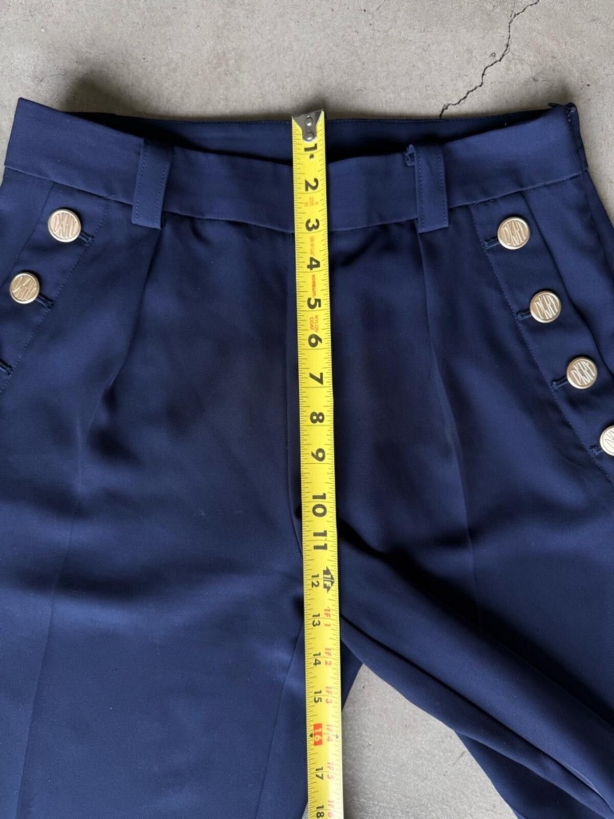 DKNY DKNY / Cropped Trouser Pants / Navy Size 27" / US 4 / IT 40 - 6 Thumbnail