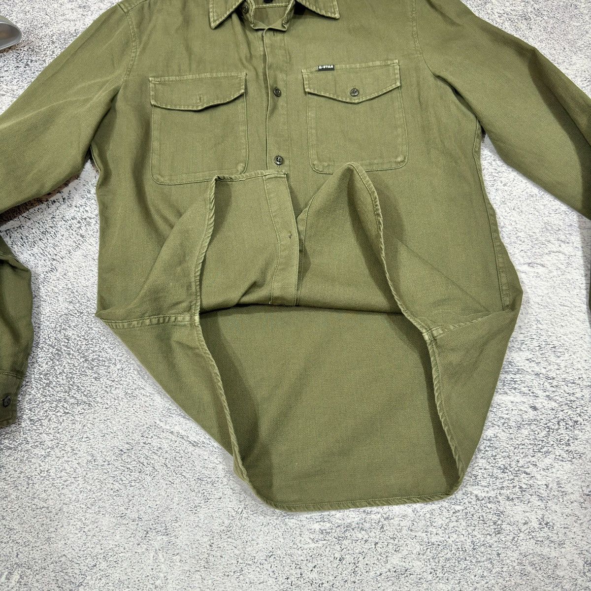 Designer × G-Star G-Star RAW Olive Marine Slim Shirt M size Size US M / EU 48-50 / 2 - 11 Thumbnail
