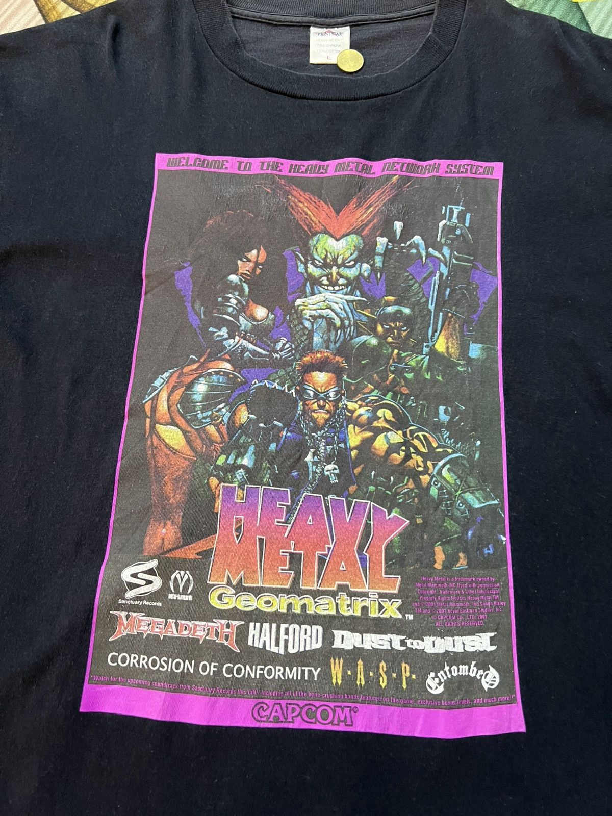 Band Tees Heavy Metal Geomatrix Capcom Y2k Tee Size US L / EU 52-54 / 3 - 5 Thumbnail
