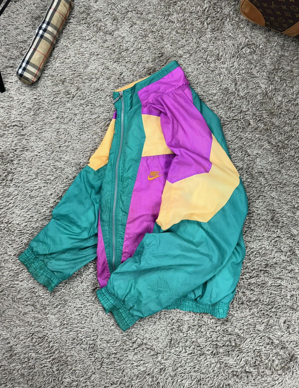 Nike × Vintage Vintage nylon jacket Nike original casual sportswear item Size US L / EU 52-54 / 3 - 1 Thumbnail