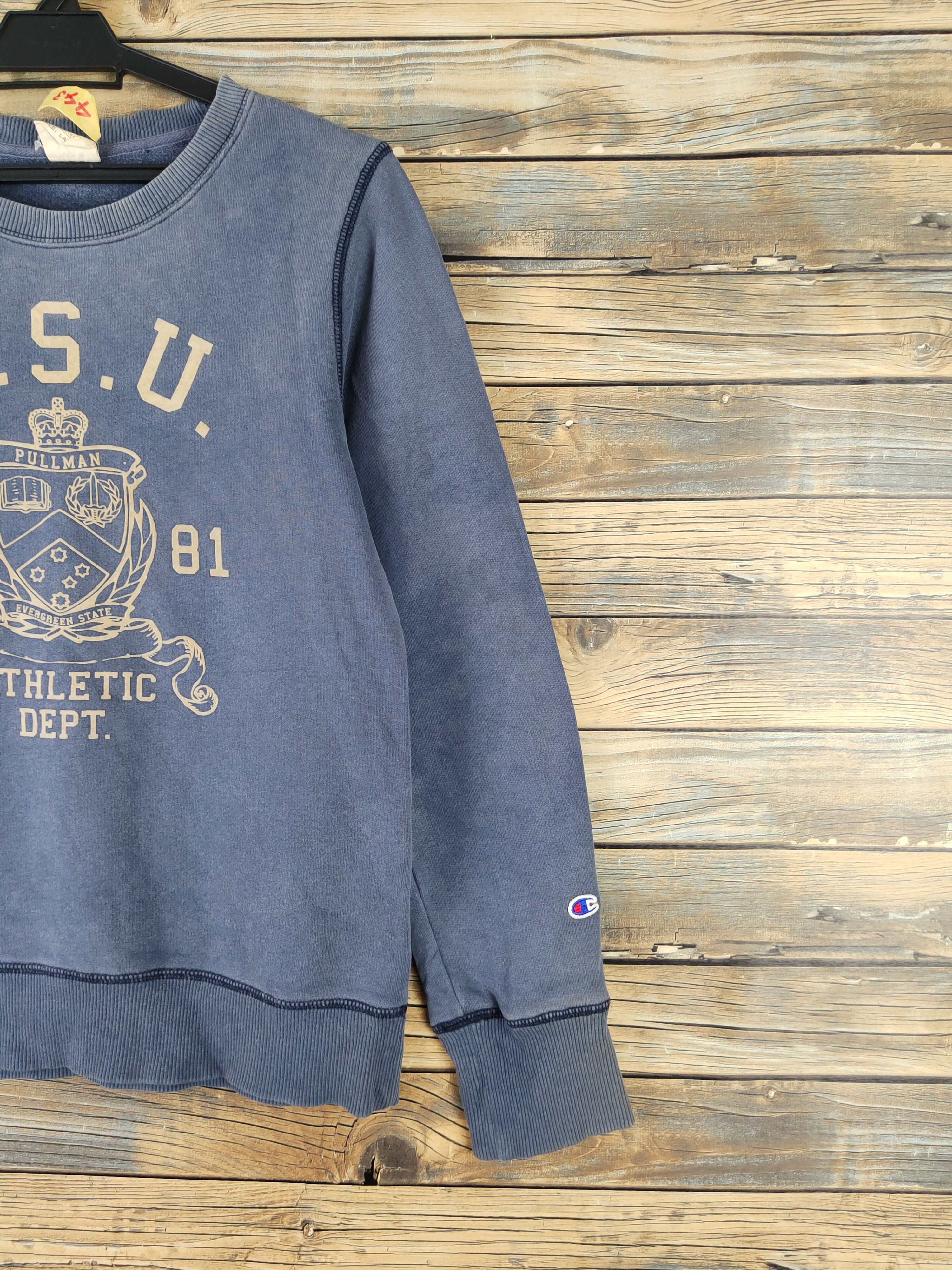 Champion DL Champion vintage Blue Faded Sweatshirts #443 Size M / US 6-8 / IT 42-44 - 6 Thumbnail