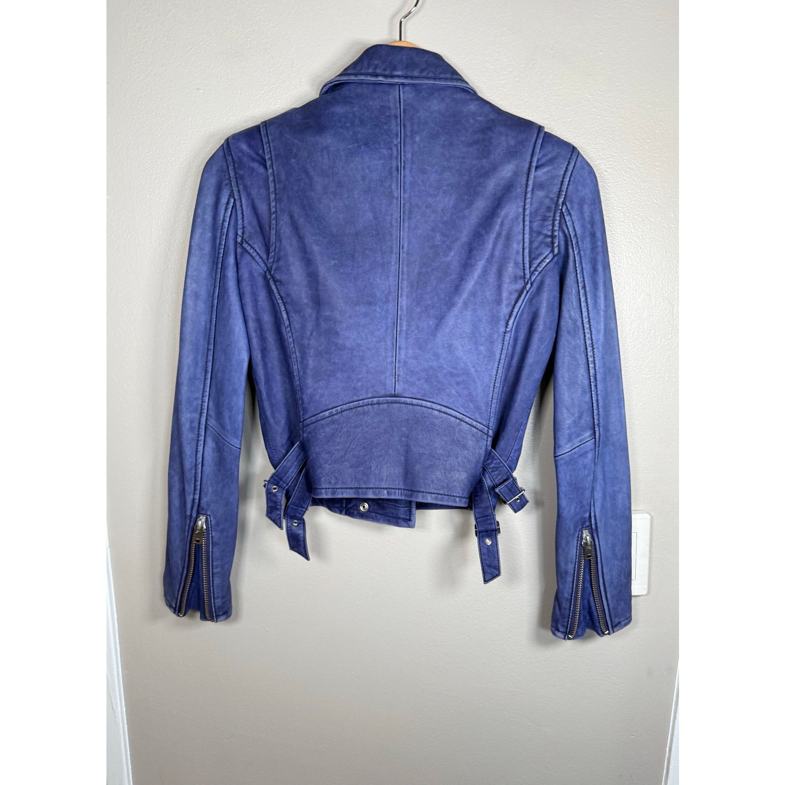 Iro IRO Ashville Lambskin Leather Jacket $1200 size 36/4 US Size S / US 4 / IT 40 - 6 Thumbnail