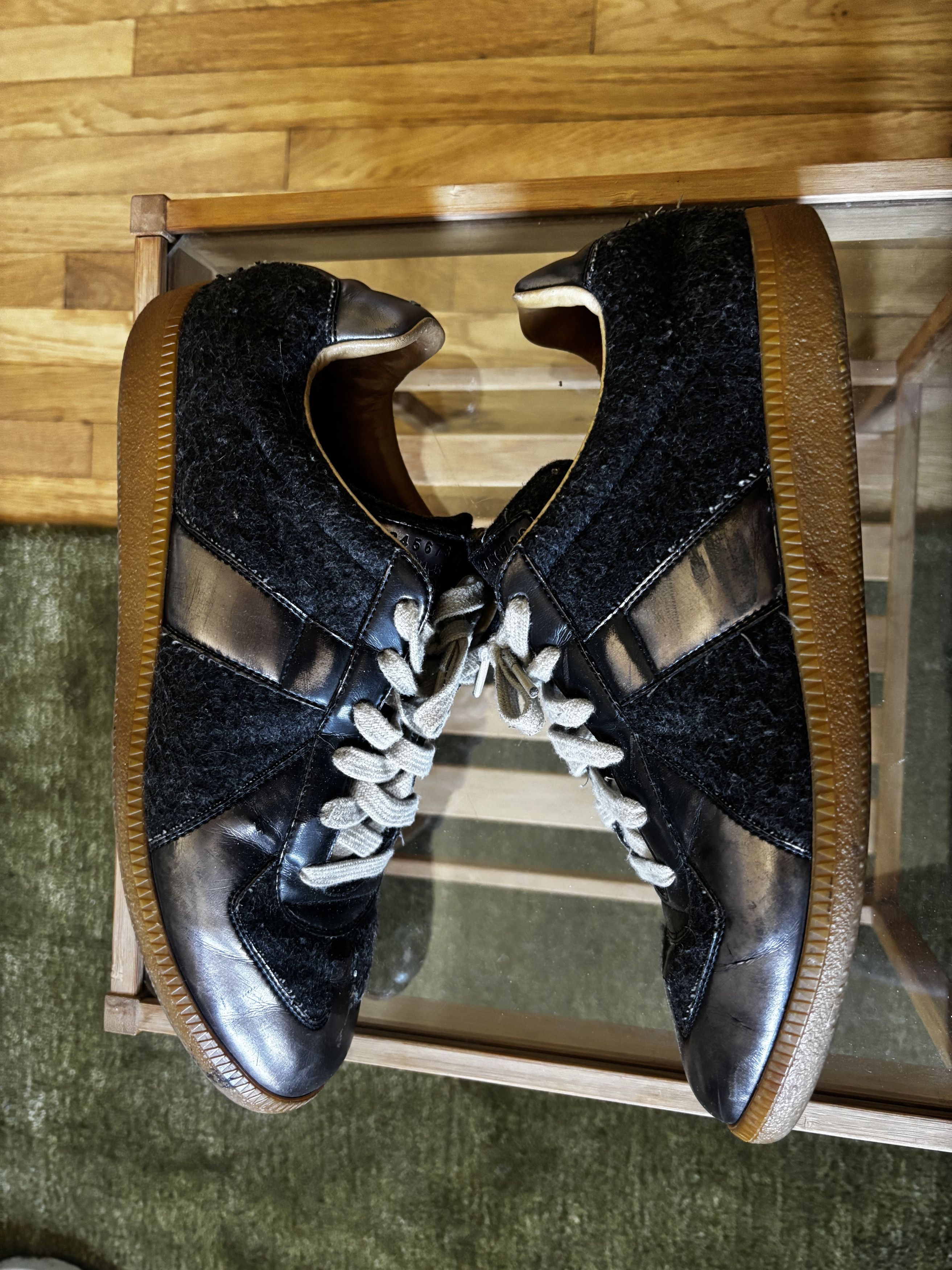 Maison Margiela Maison Margiela GAT Sneakers Felt & Bronze Size US 9.5 / EU 42-43 - 2 Thumbnail
