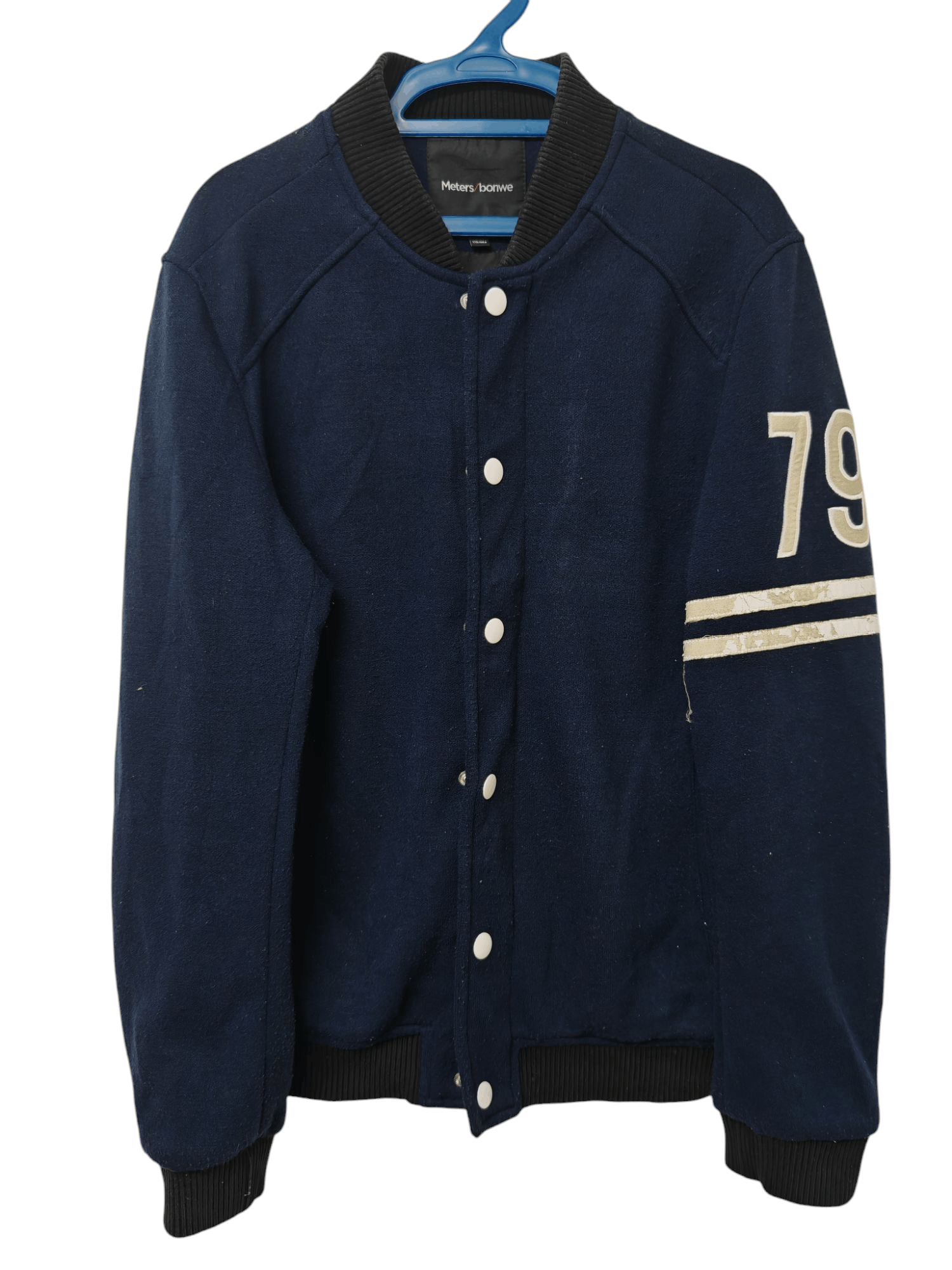 Japanese Brand Meters Bonwe Movement 08 Varsity Jacket Size US L / EU 52-54 / 3 - 1 Thumbnail