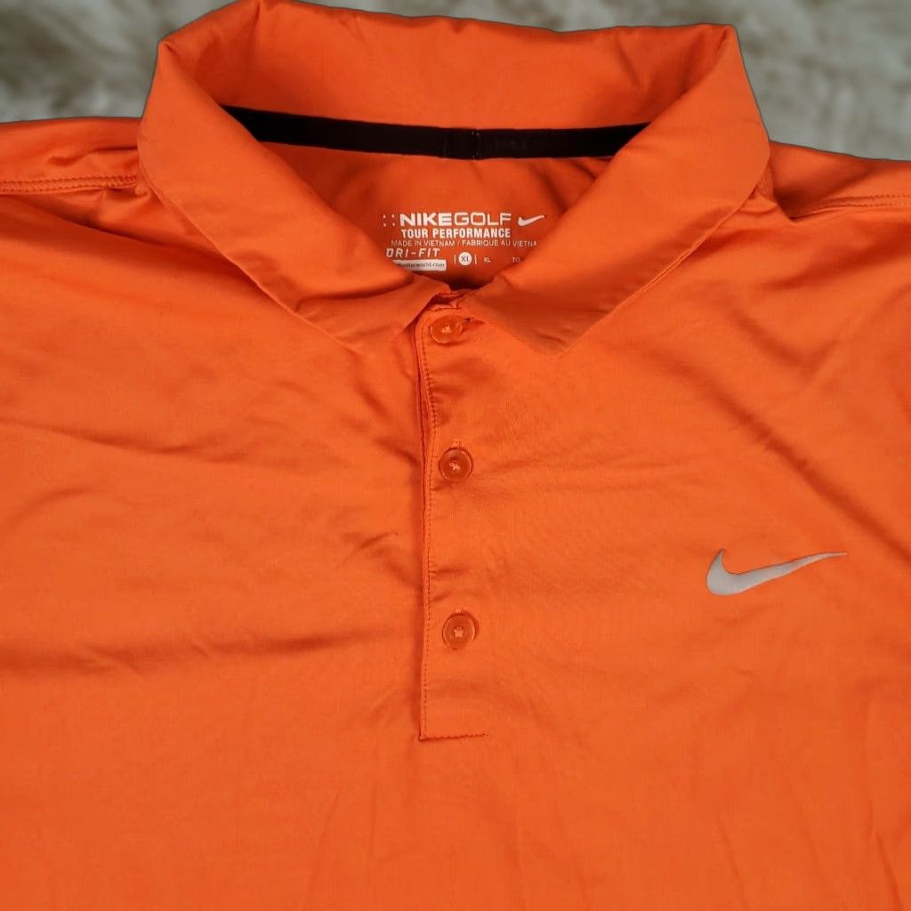 Nike Nike Polo Shirt Mens Size XL Orange Swoosh Golf Casual Short Sleeve Size US XL / EU 56 / 4 - 1 Thumbnail
