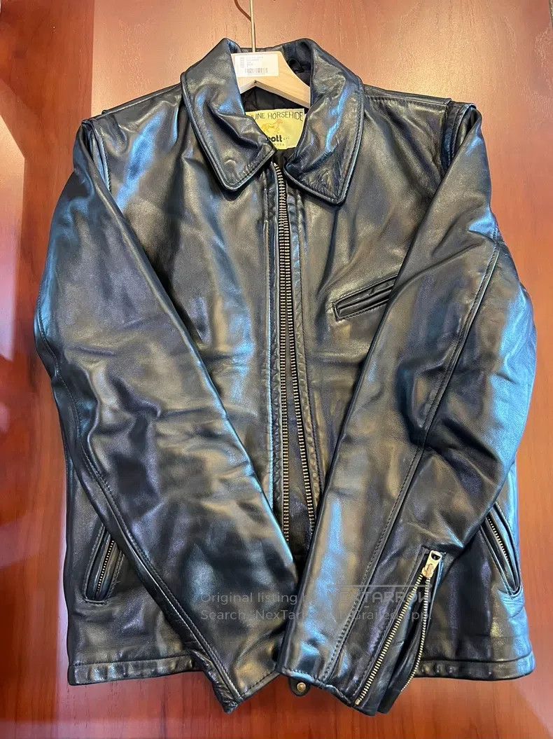 Schott Schott Leather coat Size US XXS / EU 40 - 1 Thumbnail