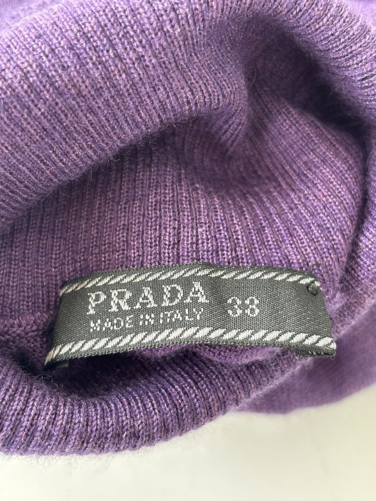 Prada Y2K Cashmere Knit Top Size XS / US 0-2 / IT 36-38 - 3 Thumbnail