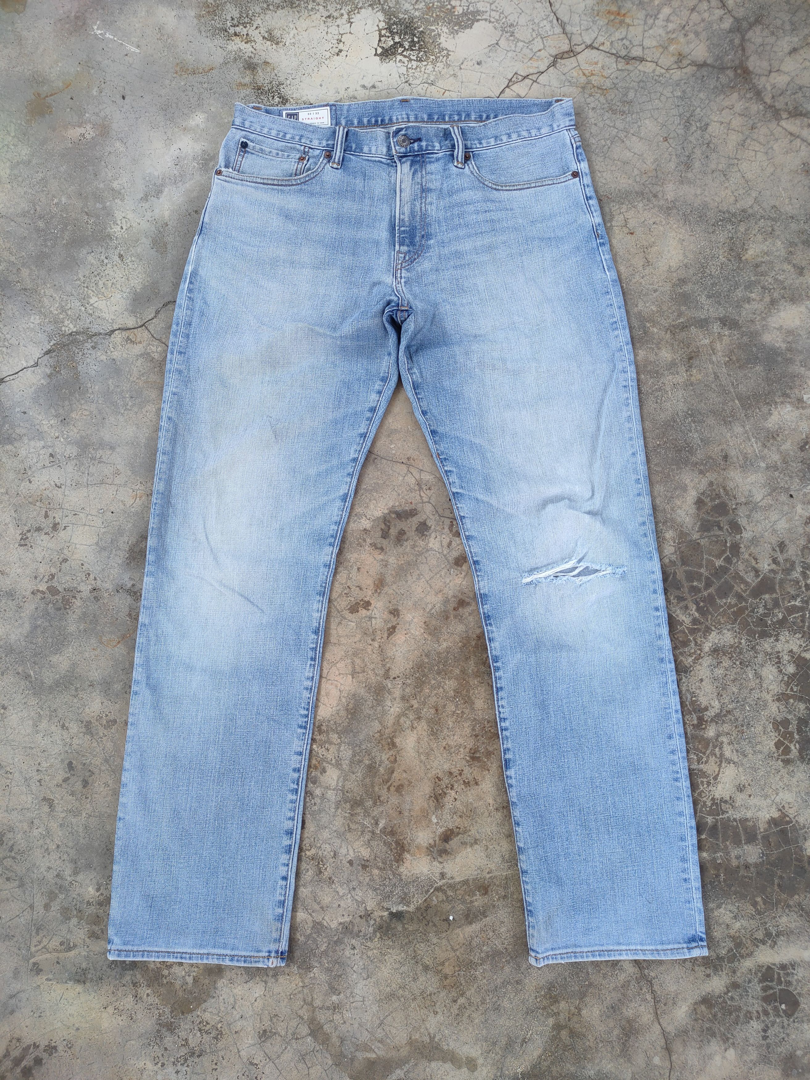 Gap VINTAGE GAP STRAIGHT FADED DISTRESSED JEANS PANTS Size US 36 / EU 52 - 1 Thumbnail