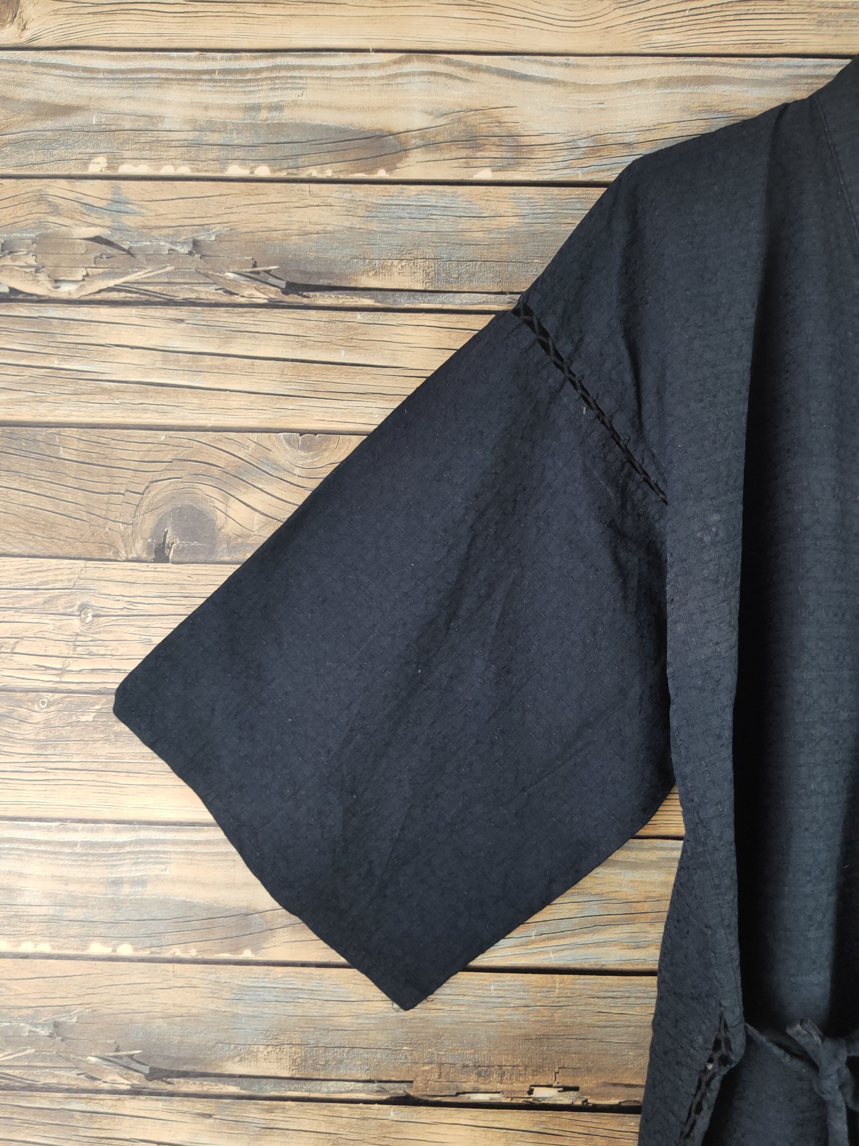 Vintage DL Japan vintage cardigan Black Long Sleeve Kimono # 1693 Size US M / EU 48-50 / 2 - 4 Thumbnail