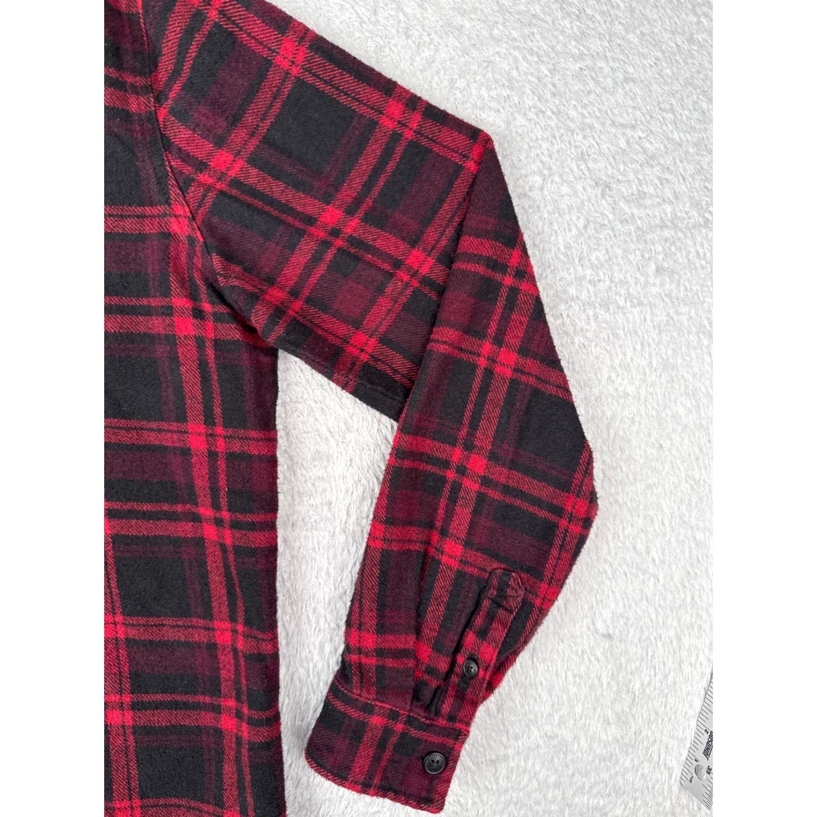 H&M H&M Divided Shirt Men L Red Plaid Flannel Hooded Pockets Button-Up Long Sleeve Casual Workwear Size US L / EU 52-54 / 3 - 2 Thumbnail
