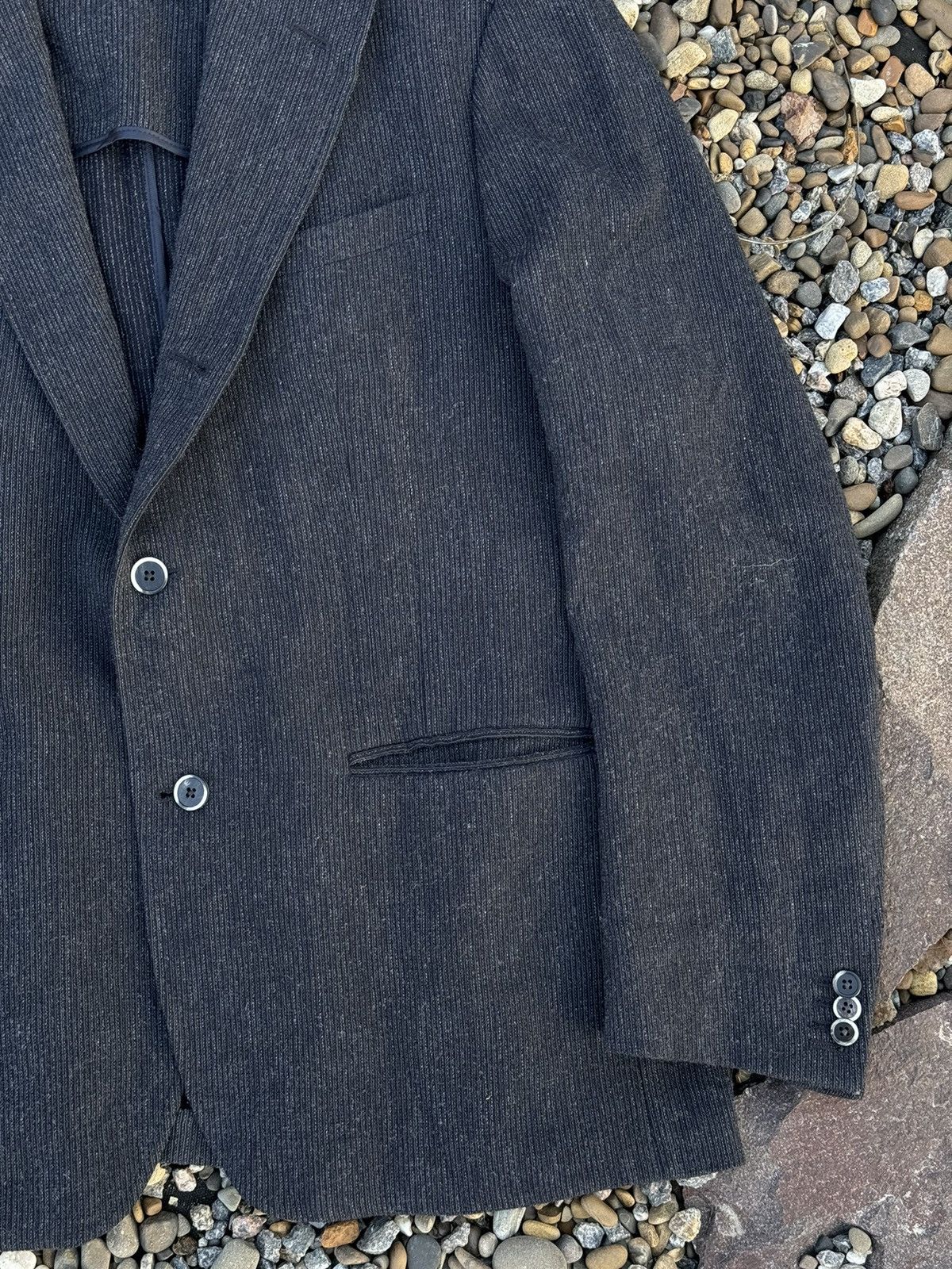 Corneliani Corneliani Trend pleated luxury grey blazer jacket Size 46R - 4 Thumbnail