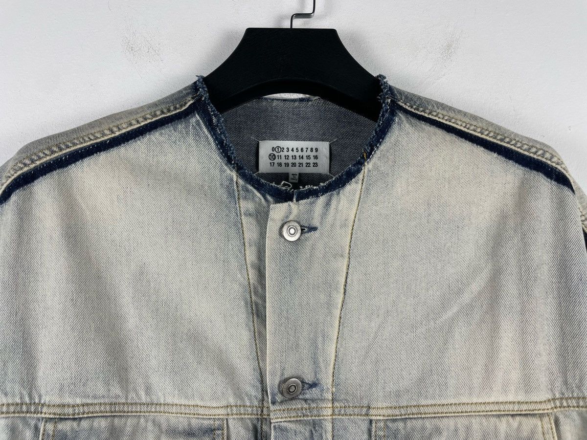 Maison Margiela Maison Margiela Collarless Oversized Denim Jacket Size US S / EU 44-46 / 1 - 7 Thumbnail