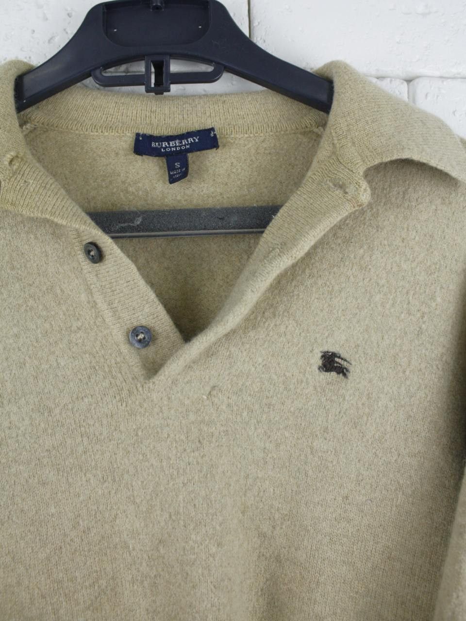 Burberry Burberry London Wool Polo Sweater Vintage Size S / US 4 / IT 40 - 3 Thumbnail
